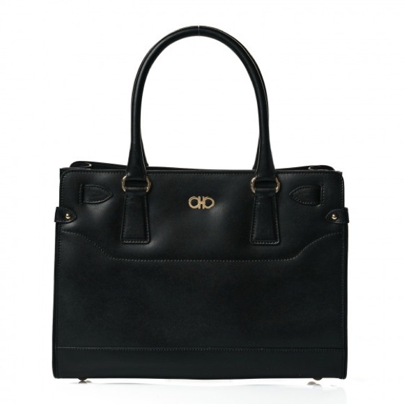 Salvatore Ferragamo Black Satchel - Picture 1 of 12